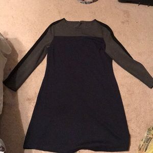 Navy grey dress